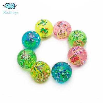 China Funny Hi Bouncing Glitter Water Ball With Animal Card As Kid Gift for sale