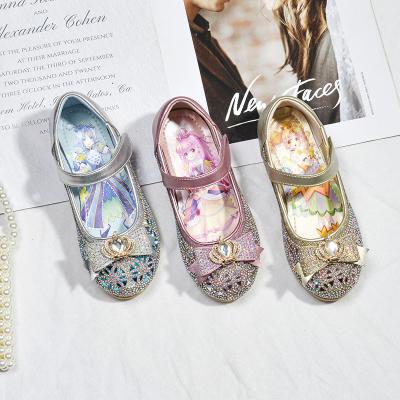 China Simple princess shoes of the small girl's performance of the shoes of the children's sequined dress of the deodorization girl's shoes new for sale