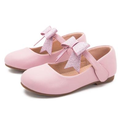 China Wholesale Simple Leather Princess Dress Leather Shoes Deodorization Factory Butterfly Shoes Girls Sandals for sale