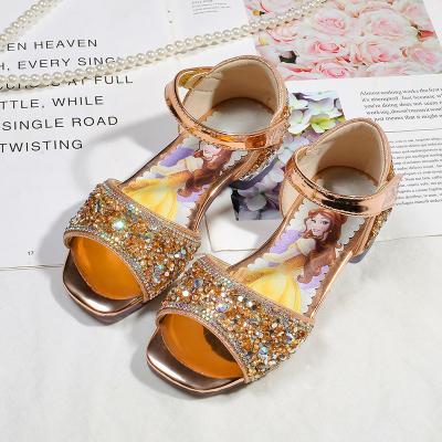 China Cute Elegance Sandals New Girls' Shoes Summer Anti-slippery Sandals Luxury Crystal Platform Sandals For Women for sale