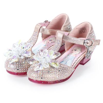 China Girls Mini Glitter Shoes Kids Summer Sandals Children Princess Wedding Party Birthday Soft Leather Shoes Breathable for sale