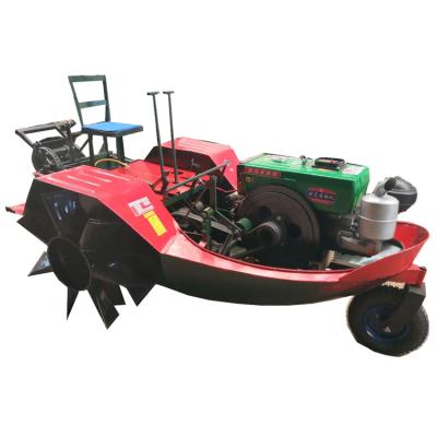 China Farms 15hp-70hp Boat Tractor For Paddy Field And Dry Land , Rice Cultivating Rice Harvester Tractor for sale