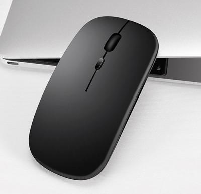 China Portable Ultra-thin Charging Bluetooth 5.0 Mobile Phone Ipad Dual Mode Computer Mute Wireless Mouse for sale