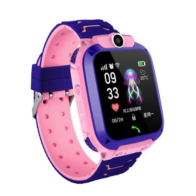 China Cheap price 2GB SIM touch screen micro card kid smart watch books location tracker SOS watch q12 kid watch for sale