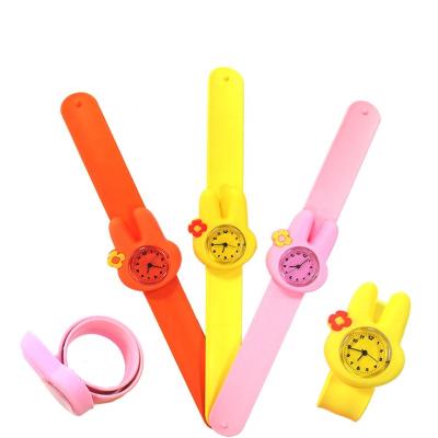 China 2022 Luminous New Developed Three-color Promotion Rabbit Silicone Watch For Kids Gifts for sale