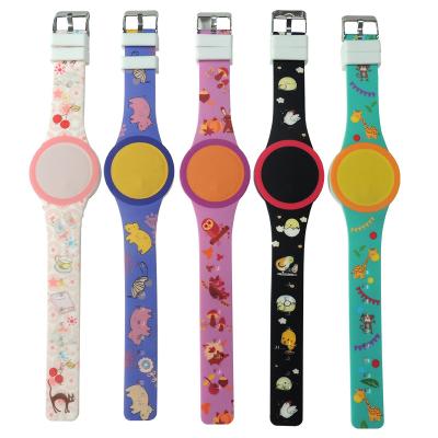 China 2022 LED Display Autumn Colorful Lead Silicone Watch Children's Gifts Watches For Promotion for sale