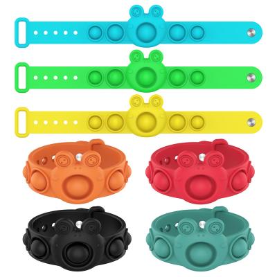 China Fashion Ready To Ship Silicone Wrist Watch Bands Pop Up The Sensory Restless Person Toys Wristband for sale