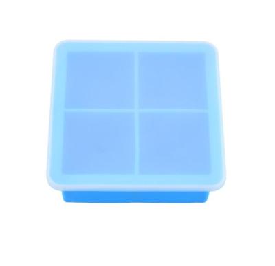 China Fashion 8 Cavities Easy Release Silicone Ice Cube Trays Ice Mold Silicone Ice Cube for sale