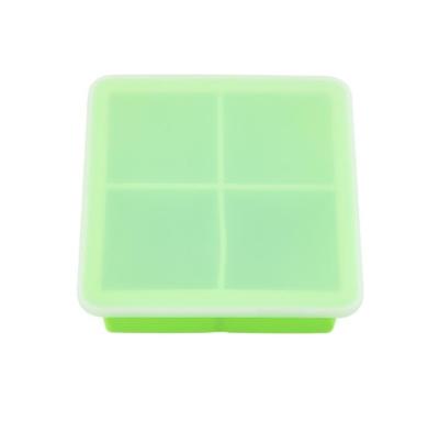 China Fashion 8 Cavities Easy Release Silicone Ice Cube Trays Ice Mold Silicone Ice Cube for sale