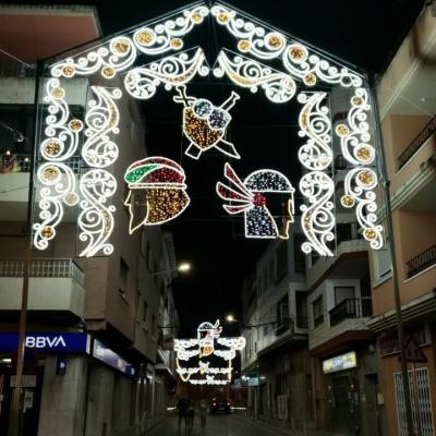 China Professional Custom Static Or Glitter Decoration Outdoor Christmas Led Street Pattern Light for sale