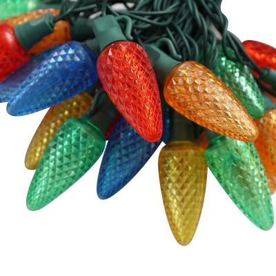 China Festival Home Decoration WeiWu Multi Color C9 Led Light Led String Light Strawberry Lamp Bulb Lighting Christmas Tree String Light for sale