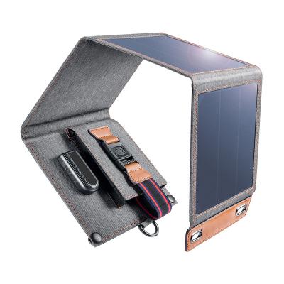 China 14w outdoor solar panel power folding portable solar charging panel with handle 10*10cm for sale