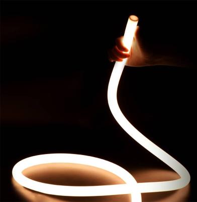 China LANDSCAPE IP67 Silicone Round Free Bending Dimmable Led Strip Customized RGB 360 Degree Flex White Neon Lights 24V for sale