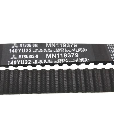 China auto timing belt for car synchronous belt OEM MN119379 140YU22 standard size for sale