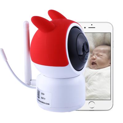 China PAN-TILT Two-Way Voice Safety Protection Tuya APP Infant Monitors in UHD Night Vision WIFI Real-time Wireless Baby Child Monitor for sale