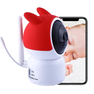 China PAN-TILT Indoor 2MP Temperature Real Time Detection and Sound Detection Alarm Function Baby Temperature Monitor Digital for sale