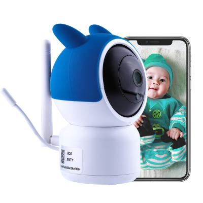 China New PAN-TILT Night Vision Baby Monitor Radio with Two Two Way WIFI 1080P Cameras Baby Cameras Home Security Monitor for Baby for sale