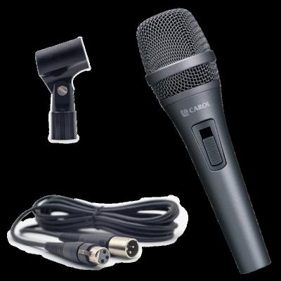 China CAROL AC-910 Handheld Buzz-Mount Active Microphone Handling Noise Canceling Live Stage Performance Mic Super-Cardioid Vocal Dynamic Microphone for sale