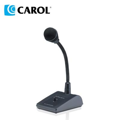 China Gooseneck Microphone CAROL High Quality PA System 6.3mm Plug Connference Mic Desktop Microphone for sale