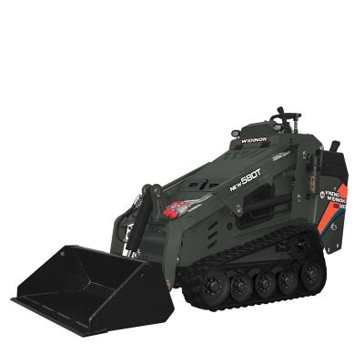 China Hotels 580T Floating Bucket Wheeled and Tracked Mini Loader with Parking Brake Factory Price for sale