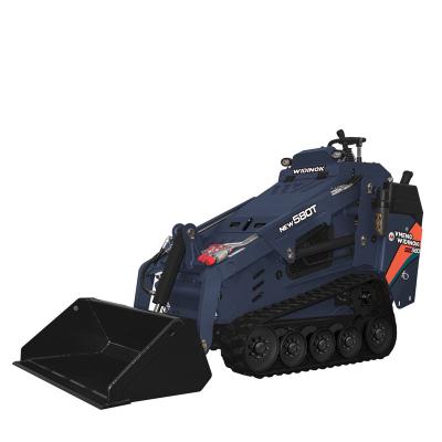 China Hotels 2023 Hot selling Mini Skid Steer Loader Mini Crawler Tracked Wheel Skid Steer Loader With Attachments for sale