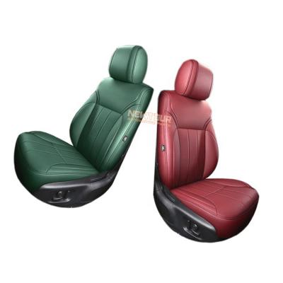 China Brief & Simple color hot sale universal car waterproof leather seat covers for all car models available for sale