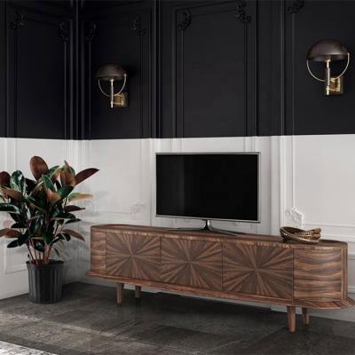 China Customized Retro American Country Customized TV Stands and Entertainment Centers Sideboard Living Room Decoration Solid Wood Foshan Furniture Factory for sale