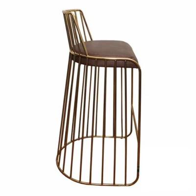 China Customized design custom steel+ popular barstool umpire stainless leather chair for bar table best quality accepted for sale