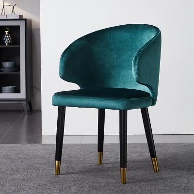 China Customized Color Customized Color Shunyiya Dining Side Chairs With Leg Gray Velvet Black Solid Wood Restaurant Armchairs For Hotel Cafe Room for sale