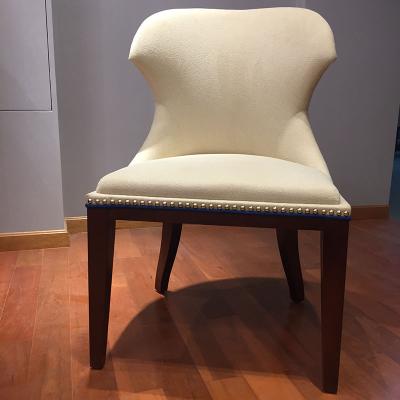 China Modern Durable Customized Luxury Customized Top Hotel Sale Modern Hotel Chairs Small White Fabric Soft Upholstered Single Lounge Chair for sale