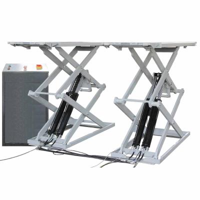 China AUTENF Ultrathin car scissor lift with 3 ton lifting capacity / automatic scissor car lift 3000kg for sale