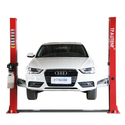 China TFAUTENF Steel Hydraulic Post Car Lift 4 Tons 2 Tons / 4 Tons Car Lift / Car Crane for sale