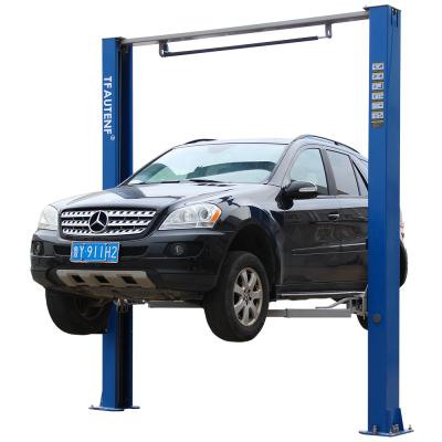 China Two Post Hydraulic Car Lift / TFAUTENF CL-2040 Clear Floor 2 Post Car Crane 4000kg for sale