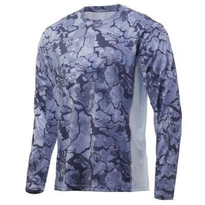 China Anti-Wrinkle Fishing Shirt Sunscreen Quick-Drying Shirt High Quality Long Sleeve Outdoor Sports Fishing Camouflage Shirts for sale