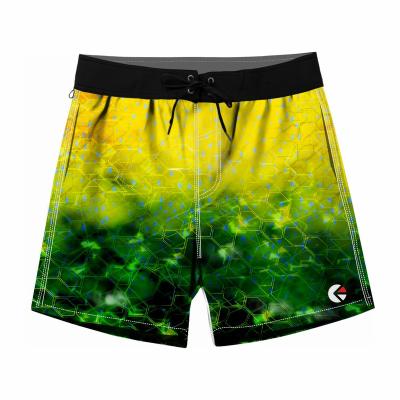 China Custom Pocket Quick Dry Breathable Men's Sportswear Print Swim Board Shorts Anti-Wrinkle Swimwear Swimsuits For Men's Beach Sho for sale