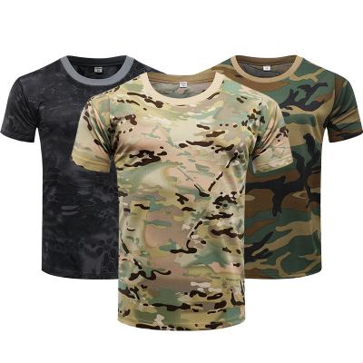 China Anti-Wrinkle Customized Quick-Drying Camouflage Shirts Sublimation Printing Men's Camouflage Lightweight Short Sleeve Outdoor Training for sale