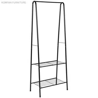 China Simple Modern Bedroom Furniture Metal Display Rack With Shoe Rack Coat Rack for sale