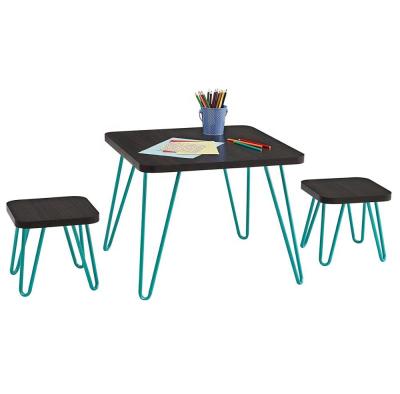 China Modern reading table kids study table and chair new for kids foldable metal studentsatudy table set for sale