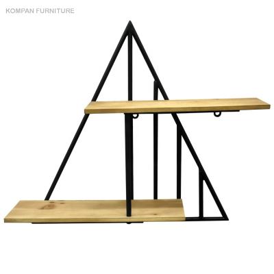 China Collapsible High Quantity Iron Metal MDF Folding Stock Wall Hanging Shelf Foldable for sale