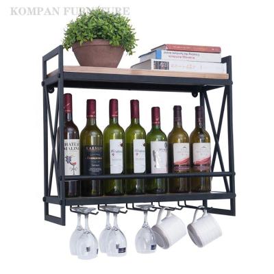 China High Quantity Modern Home Furniture Wooden Metal Wine Cooling Rack for sale