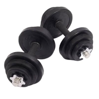 China Wholesale Custom Durable High Quality Rubber Coated Round Flat Head Dumbbell Weightlifting Dumbbell Dumbbell Gym for sale