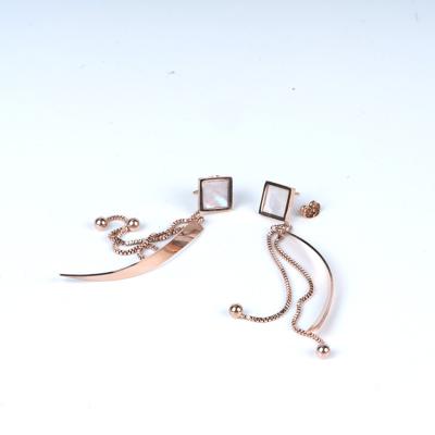 China Custom Chain Earrings High Quality Earring Tassel Stainless Steel 2022 for sale