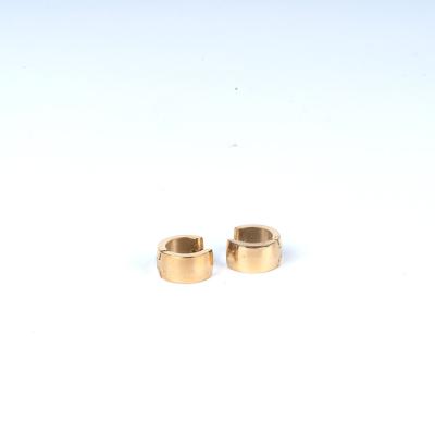 China High Quality Champagne Gold Clear Quartz Earrings Stainless Steel for sale