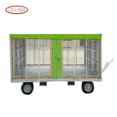 China Galvanized Or Painted Airport Baggage Trailer for sale