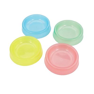 China Automatic Factory Direct Sale Jelly Color Non Slip Cat Food Bowl Customized Rounded PP Resin Dog Bowl for sale