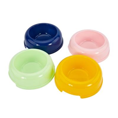 China Automatic Pet Bowl Dog Food Feeder Cat Puppy PP Round Bowl Cat Puppies Feeding Supplies Small Dog Accessories Pet Products for sale