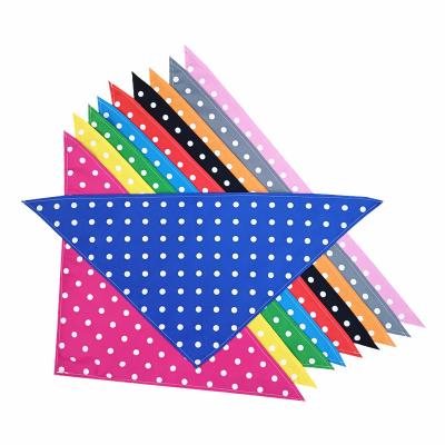 China Sustainable Pet Dog Triangular Bandanas For Small Large Dogs Cute Dot Pattern Puppy Scarf Collar Pet Accessories Neckerchief Bow Ties for sale