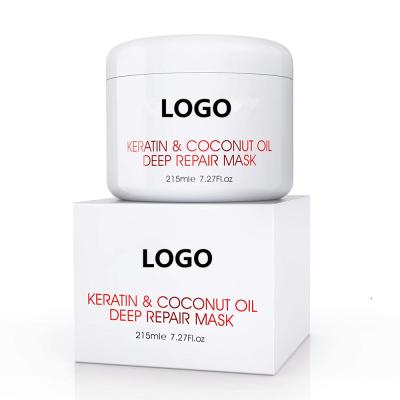 China Private Label Nourishing Private Label Moisturizing Hair Treatment with Coconut Oil Keratin Protein Conditioner for sale