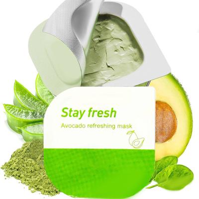 China Moisturizer Private Label Pudding Small Cleansing And Coating Mask Avocado Mud Mask for sale