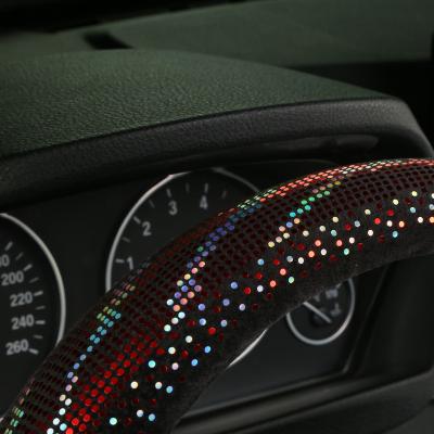 China Luxury High Quality Customized Super Fiber Steering Wheel Cover Set With Low Price for sale